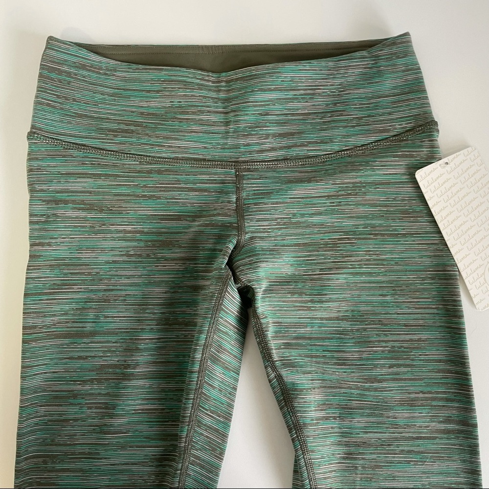 NWT Lululemon Fatigue Green We Are From Space Wunder Under Crop Size 6